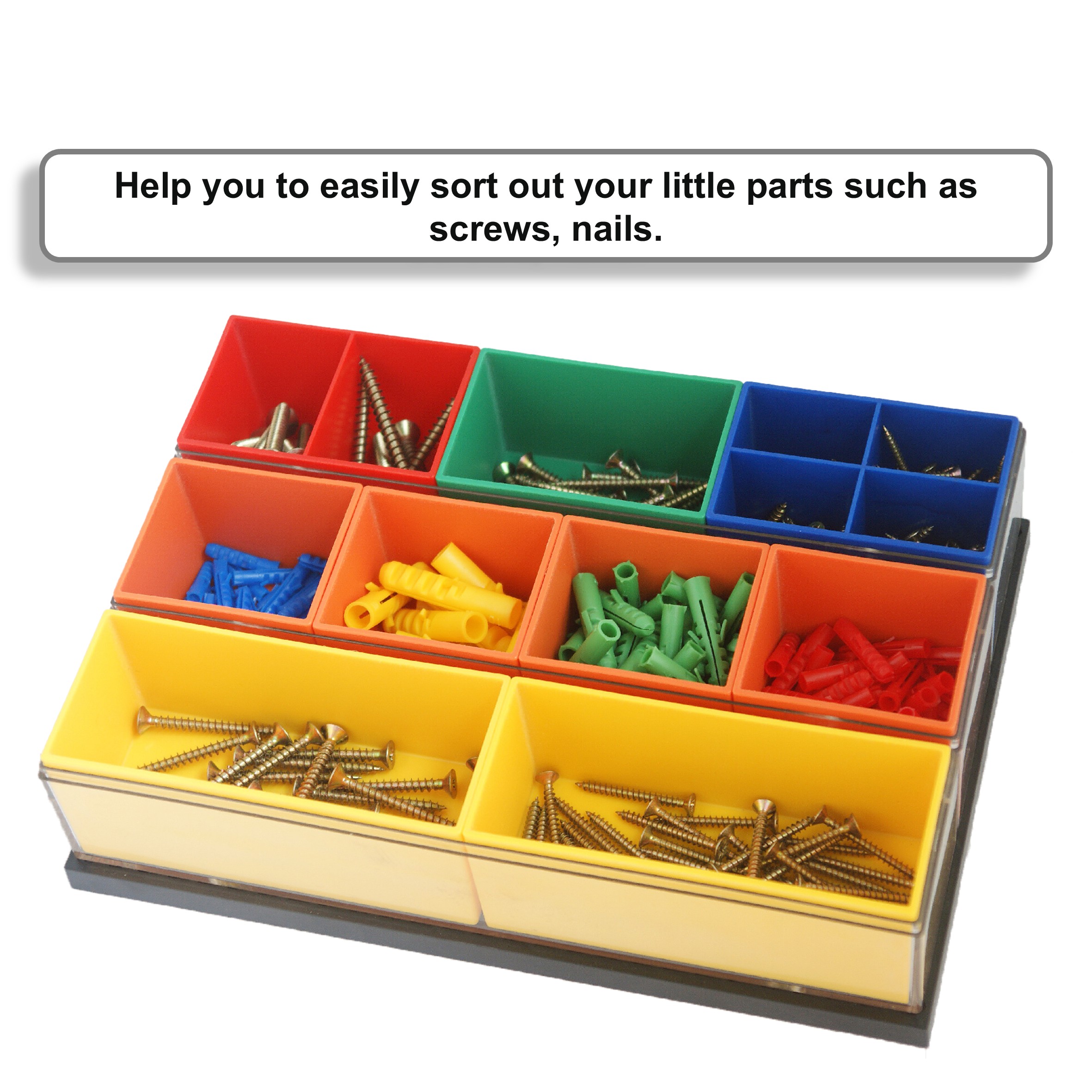 1 Row Storage Bin Set detail 3